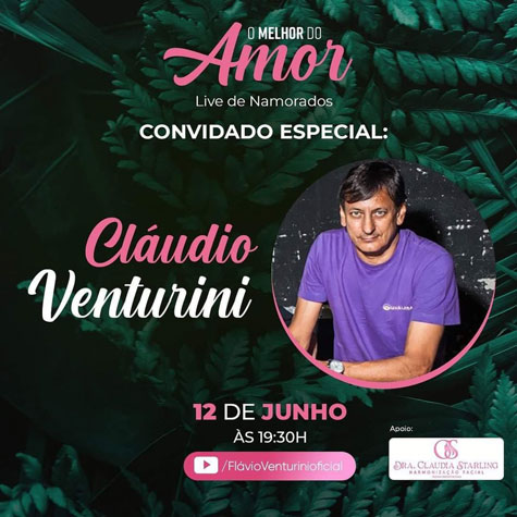 Cláudio Venturini participa da live Flávio Venturini