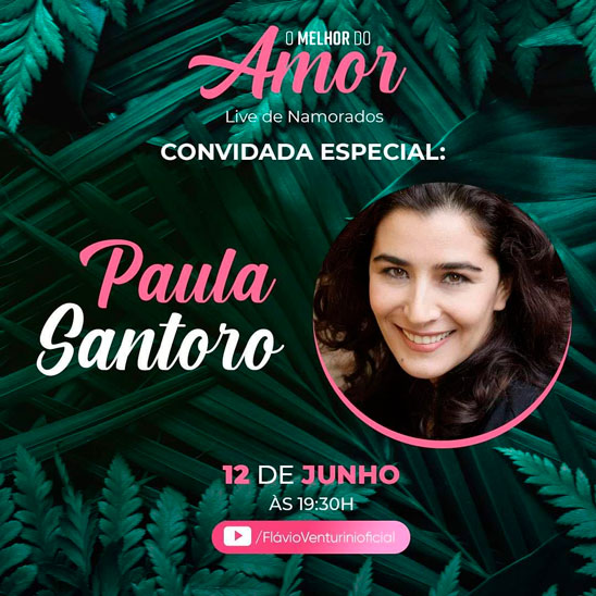 Paula Santoro participa da live Flávio Venturini