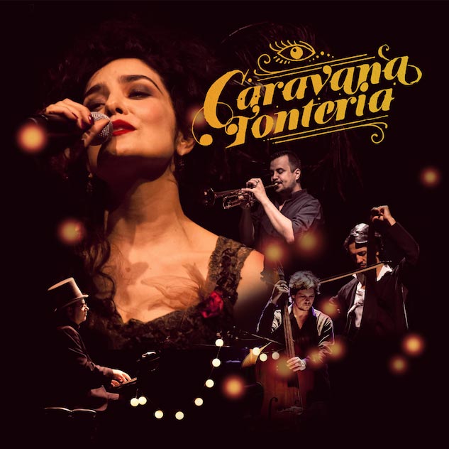 Capa do álbum Caravana Tonteria, da atriz e cantora Letícia Sabatella