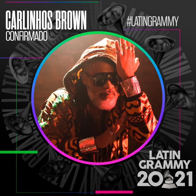 Carlinhos Brown se apresenta no Grammy Latino, ao lado de Gloria Estefan e Anitta