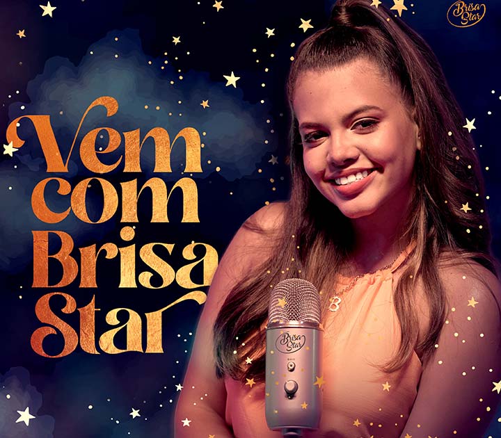 Brisa Star, de apenas 14 anos, lança seu primeiro EP, Vem Com Brisa Star