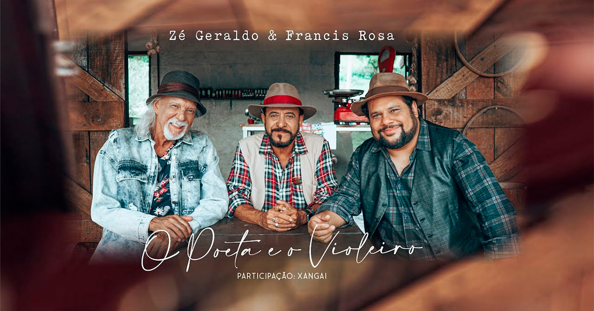 O Poeta e o Violeiro, de Zé Geraldo e Francis Rosa, chega no digital e em vinil e CD